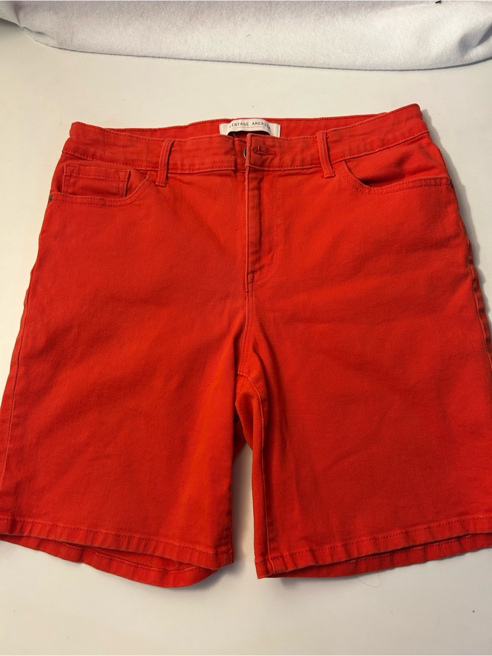 Vintage America Bright Red\Orange Women's Shorts